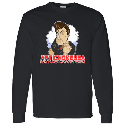 ArtichokeUSA Custom Design. Innovation. Elon Musk Parody Fan Art. 100 % Cotton LS T-Shirt