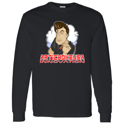 ArtichokeUSA Custom Design. Innovation. Elon Musk Parody Fan Art. 100 % Cotton LS T-Shirt