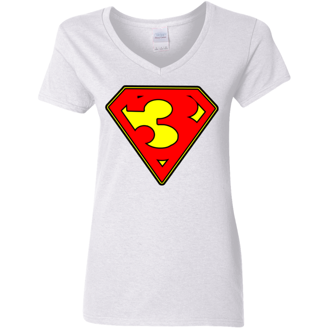 The GHOATS Custom Design. #38 Super 3. APA League. Ladies' Basic V-Neck T-Shirt