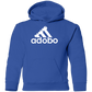 ArtichokeUSA Custom Design. Adobo. Adidas Parody. Youth Pullover Hoodie