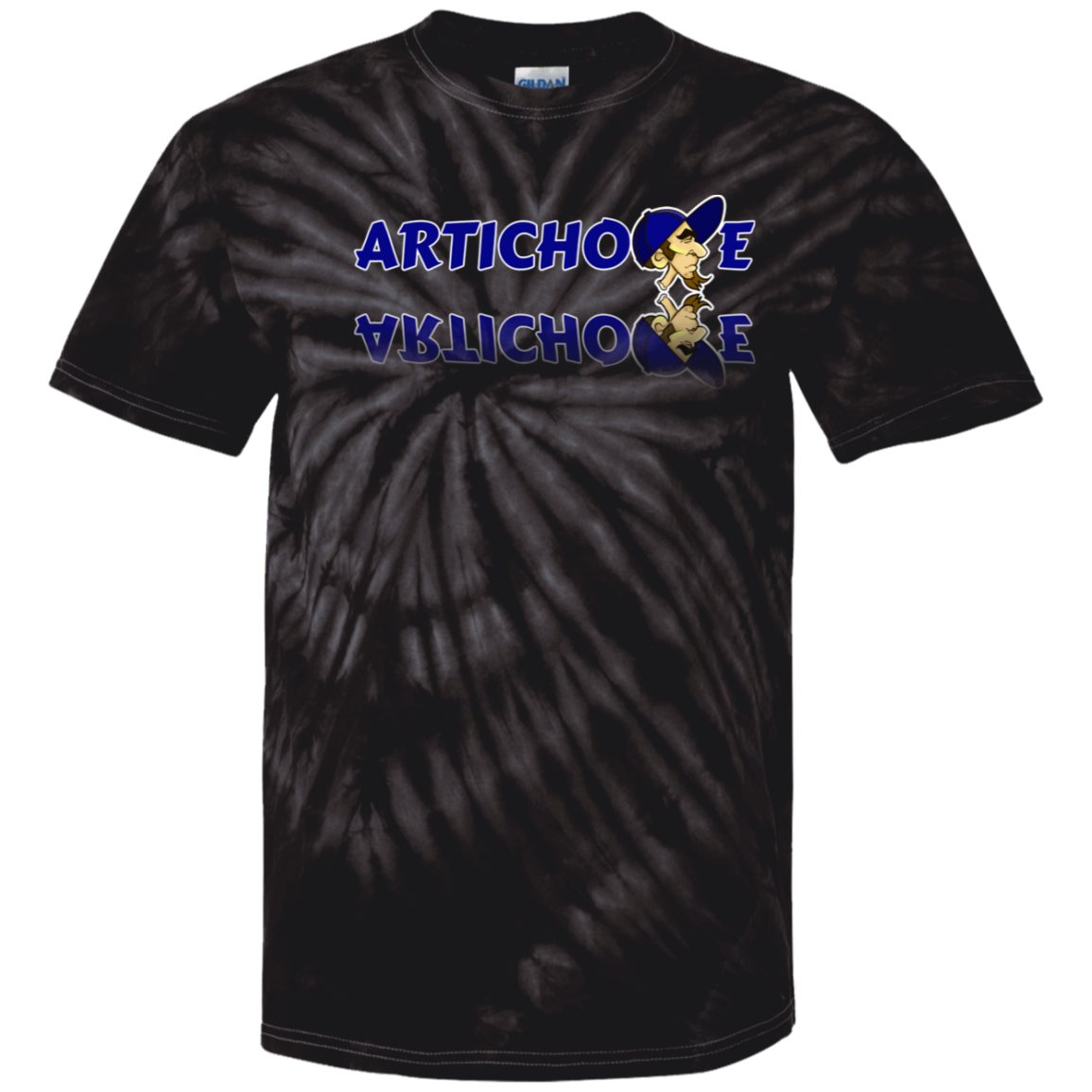 ZZ#20 ArtichokeUSA Characters and Fonts. "Clem" Let’s Create Your Own Design Today. Youth Tie Dye T-Shirt