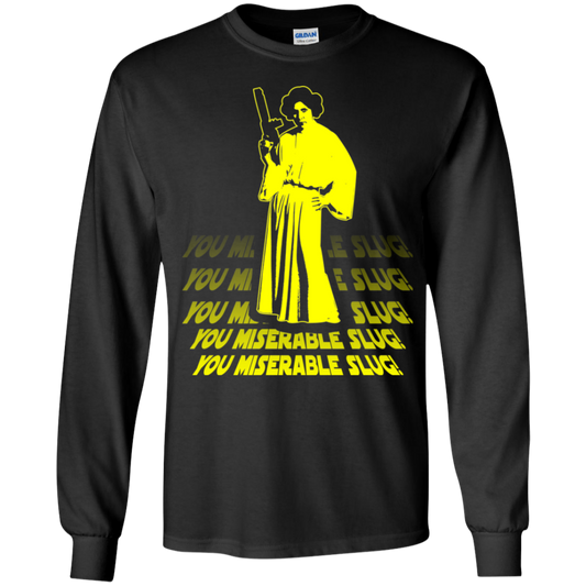 ArtichokeUSA Custom Design. You Miserable Slug. Carrie Fisher Tribute. Star Wars / Blues Brothers Fan Art. Parody. Youth LS T-Shirt