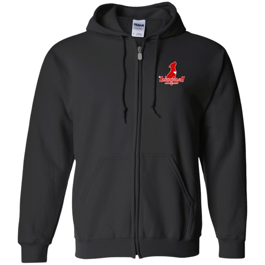 ArtichokeUSA Custom Design. Pitbull Love. Zip Up Hooded Sweatshirt
