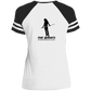 The GHOATS Custom Design. #34 Beware of Sharks. Play at Your Own Risk. (Ladies only version). Ladies' Game V-Neck T-Shirt