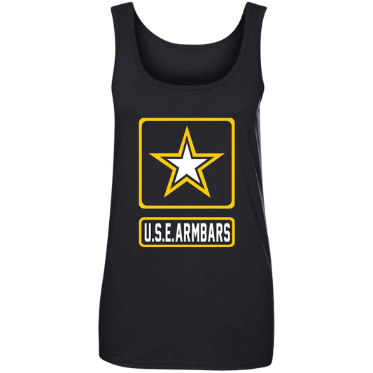 Artichoke Fight Gear Custom Design #8. USE ARMBARS. US Army Parody. Ladies' 100% Ringspun Cotton Tank Top