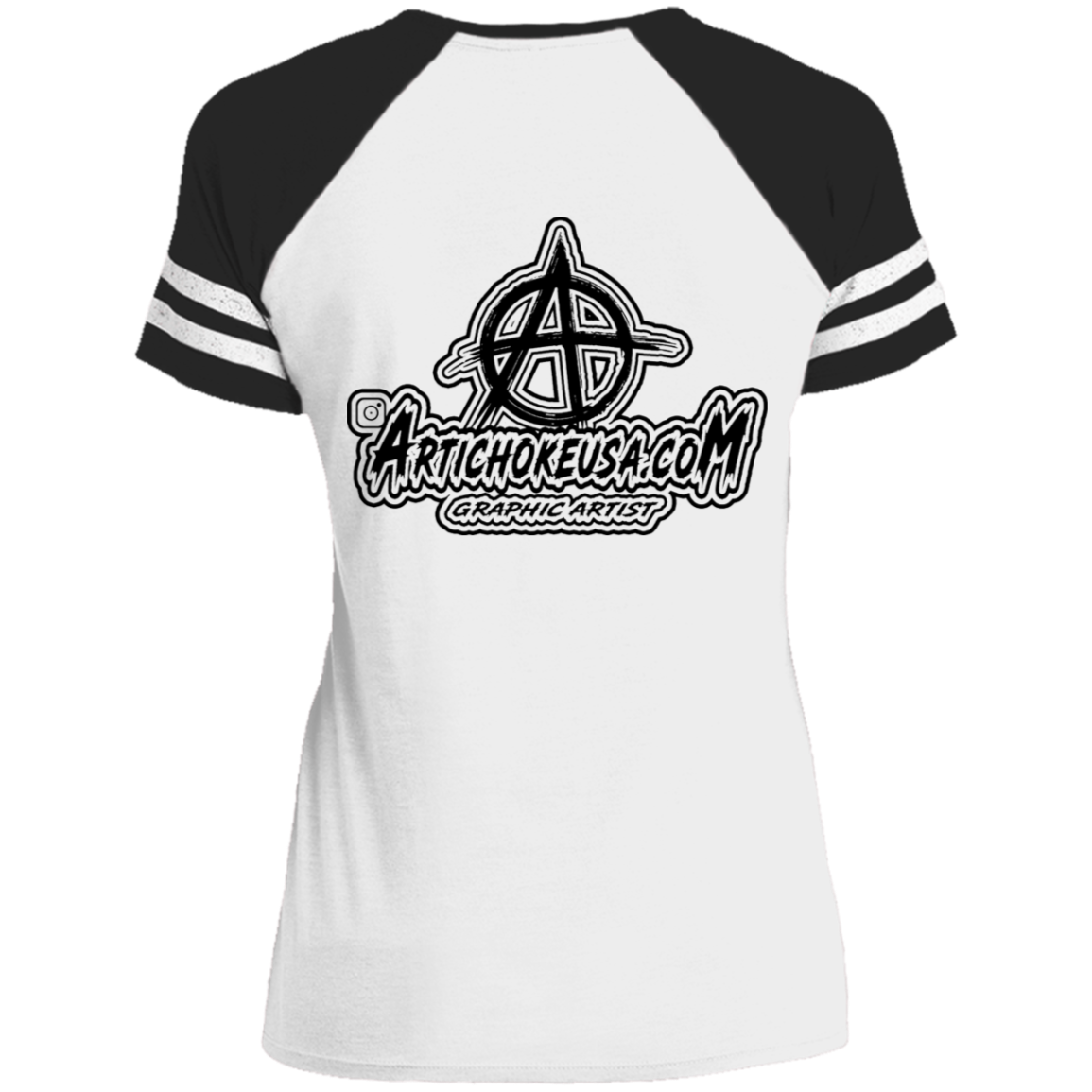 ArtichokeUSA Custom Design. Adobo. Adidas Parody. Ladies' Game V-Neck T-Shirt