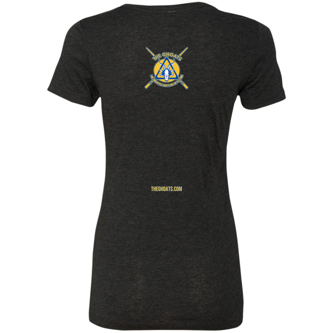 The GHOATS Custom Design. #12 GOLDEN STATE HUSTLERS.	Ladies' Triblend T-Shirt