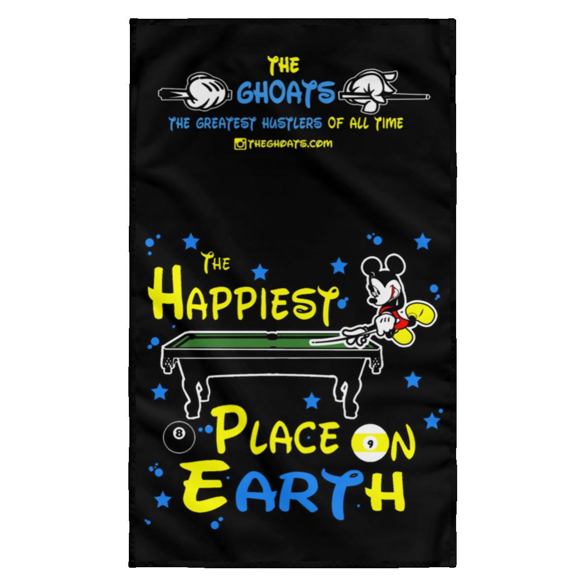 The GHOATS custom design #14. The Happiest Place On Earth. Fan Art. Wall Flag