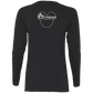 ArtichokeUSA Custom Design. Las Vegas Raiders & Mickey Mouse Mash Up. Fan Art. Parody.  Ladies' 100% Cotton Long Sleeve T-Shirt