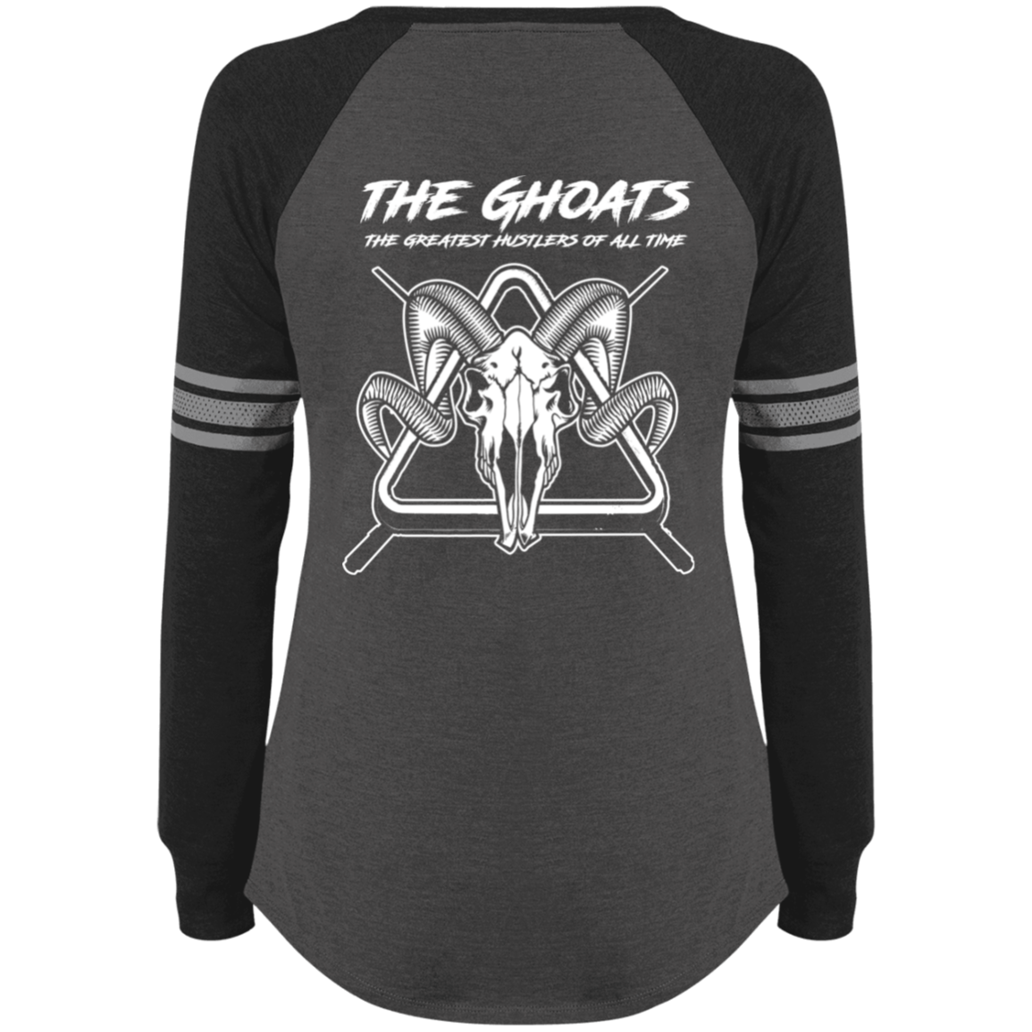 The GHOATS Custom Design #28. Shoot Pool. Ladies' Sports Team Style V-Neck Long Sleeve