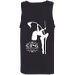 OPG Custom Design #10. Lady on Front / Flag Pole Dancer On Back. 100% Cotton Preshrunk Jersey Knit Tank Top
