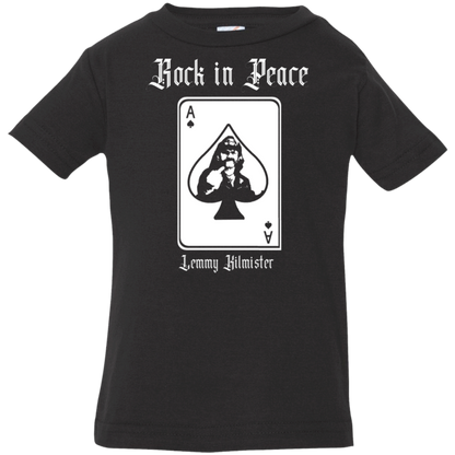 ArtichokeUSA Custom Design. Lemmy Kilmister "Ace of Spades" Tribute Fan Art Version 2 of 2. Infant Jersey T-Shirt