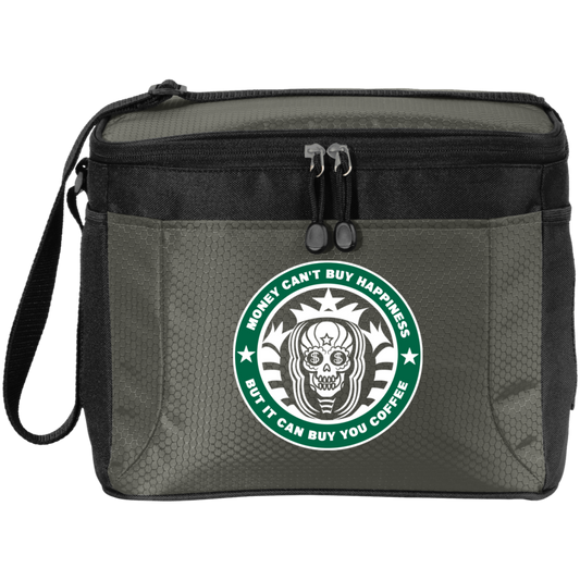 ArtichokeUSA Custom Design. Money Can't Buy Happiness But It Can Buy You Coffee. 12-Pack Cooler