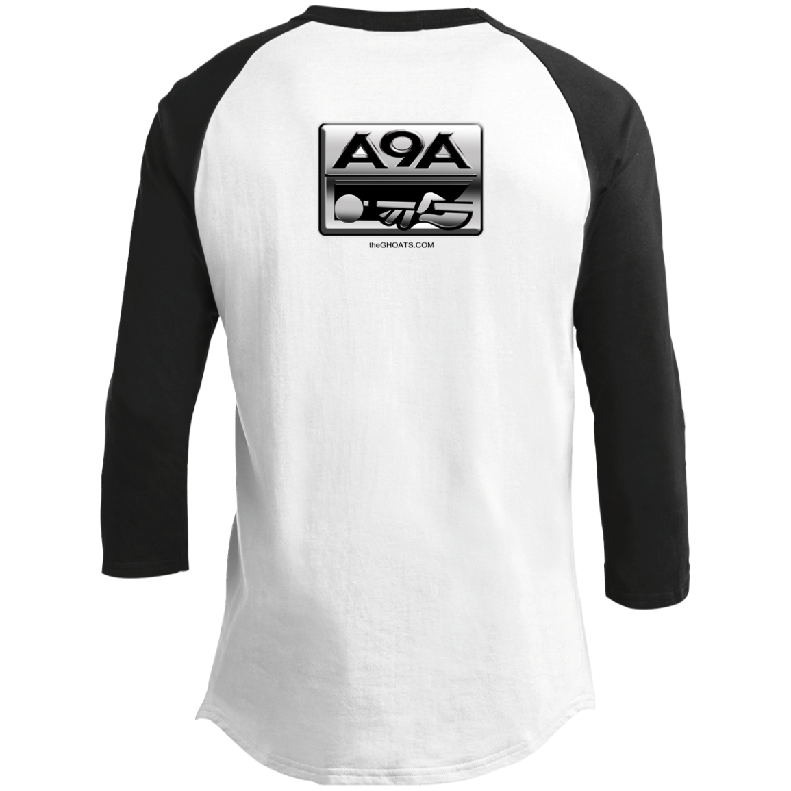 The GHOATS Custom Design. #3 POOL. APA Parody. Youth 3/4 Raglan Sleeve Shirt