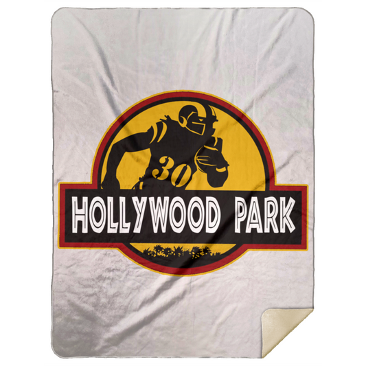 ArtichokeUSA Custom Design. LA Ram's Todd Gurley Jurassic Park Fan Art / Parody. Premium Mink Sherpa Blanket 60x80