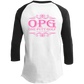OPG Custom Design #5. Golf Tee-Shirt. Golf Humor. Youth 3/4 Raglan Sleeve Shirt