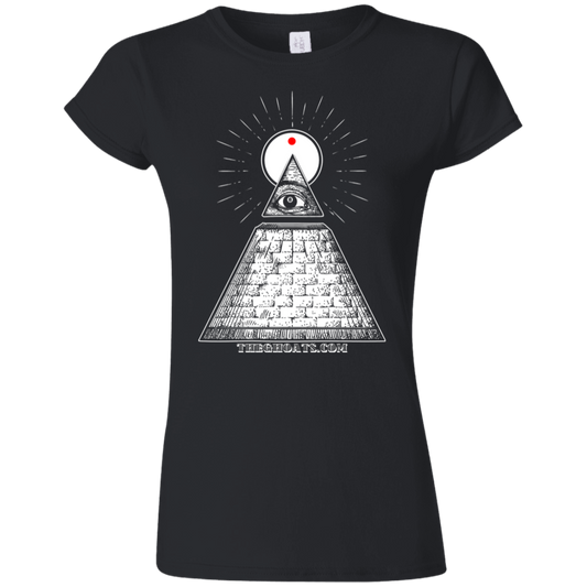 The GHOATS custom design #10. All Seeing Eye. Ultra Soft Style Ladies' T-Shirt