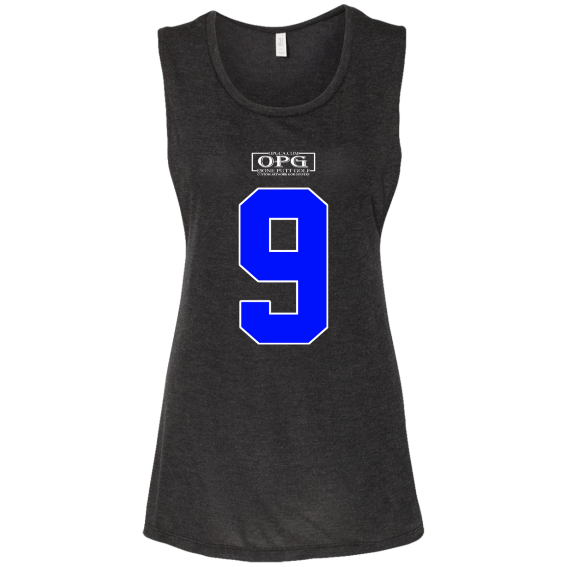 OPG Custom Design #17. Back 9. Ladies' Flowy Muscle Tank