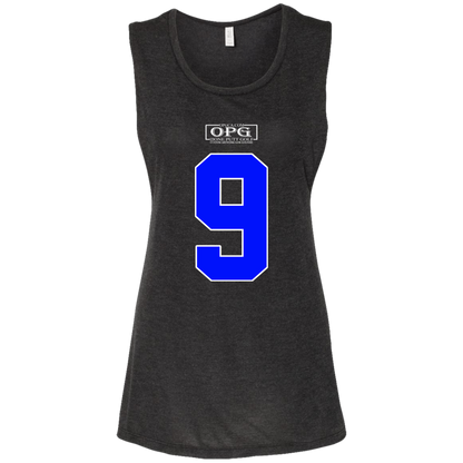 OPG Custom Design #17. Back 9. Ladies' Flowy Muscle Tank