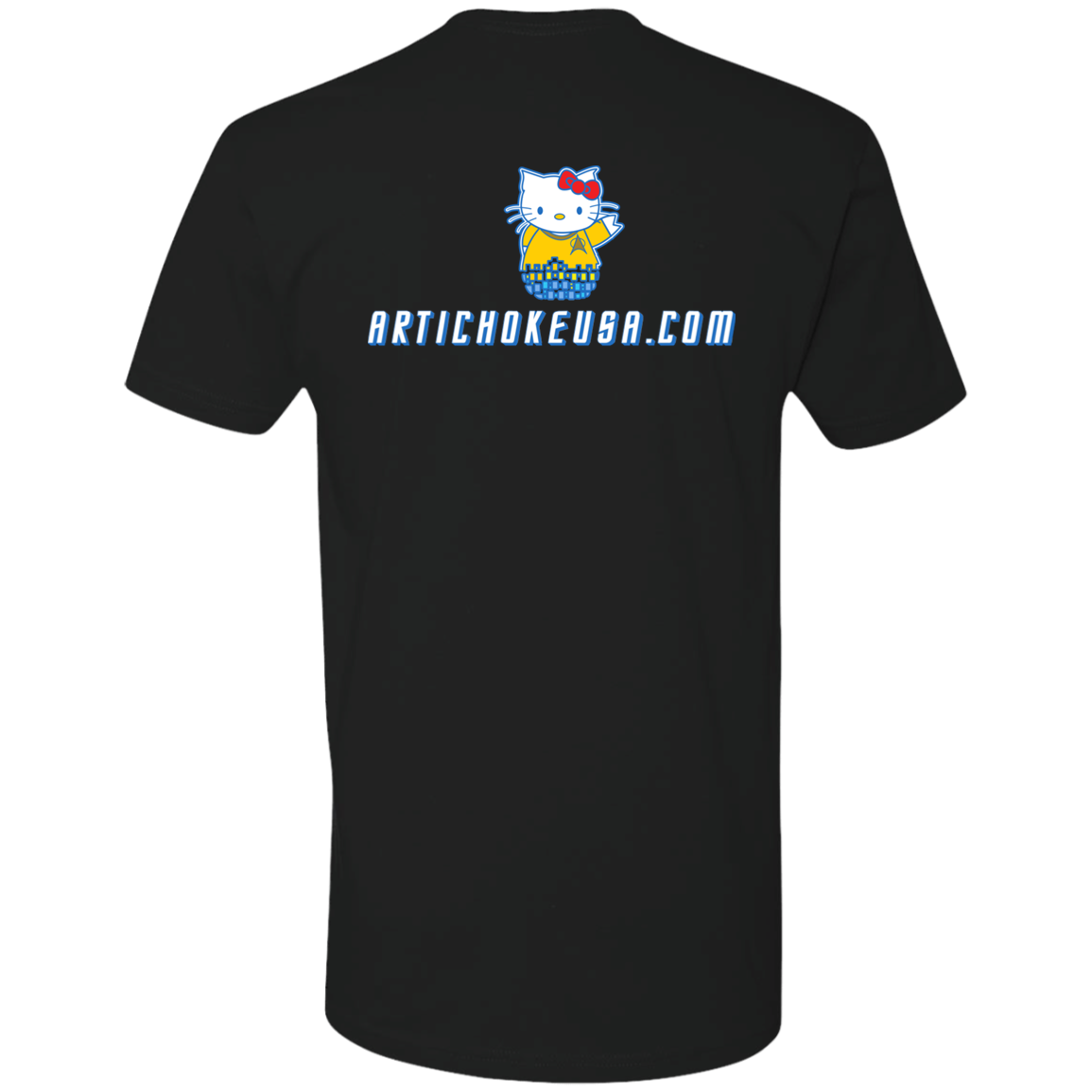 ArtichokeUSA Custom Design. Beam Me Up Kitty. Fan Art / Parody. Men's Premium Short Sleeve T-Shirt
