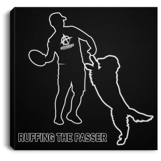 ArtichokeUSA Custom Design #38. Ruffing the Passer. Labrador Retriever. Male. Square Canvas .75in Frame