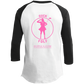 OPG Custom Design #19. GUCK FOLF. Female Edition. Youth 3/4 Raglan Sleeve Shirt