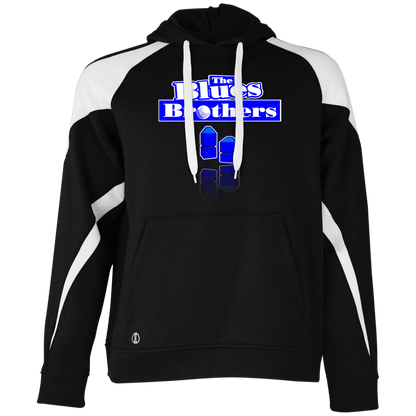 OPG Custom Design #3. Blue Tees Blues Brothers Fan Art. Colorblock Fleece Hoodie