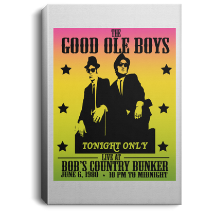 ArtichokeUSA Custom Design #42. The Good Ole Boys. Blues Brothers Fan Art. Portrait Canvas .75in Frame