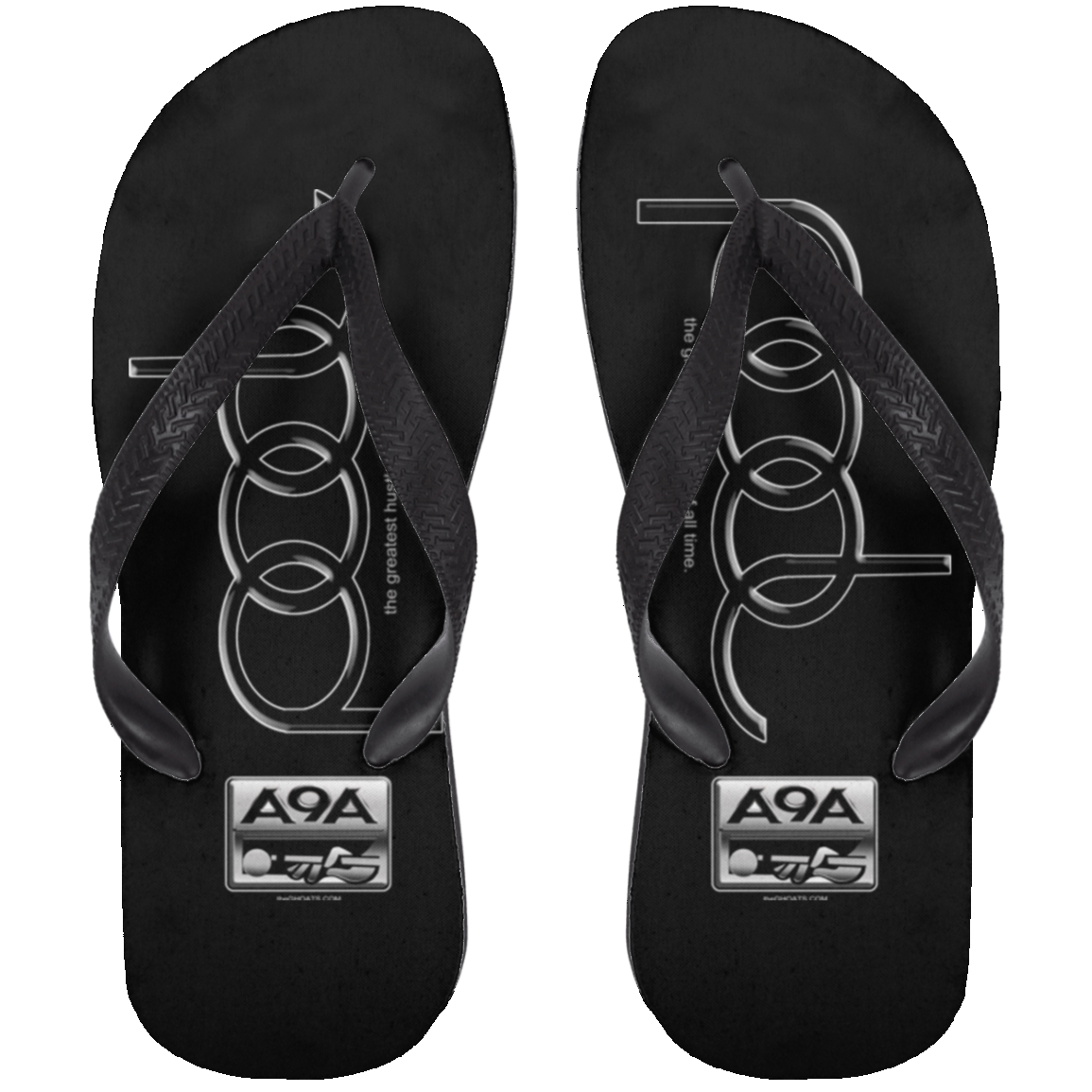 The GHOATS Custom Design. #3 POOL. APA Parody. Adult Flip Flops