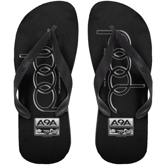 The GHOATS Custom Design. #3 POOL. APA Parody. Adult Flip Flops