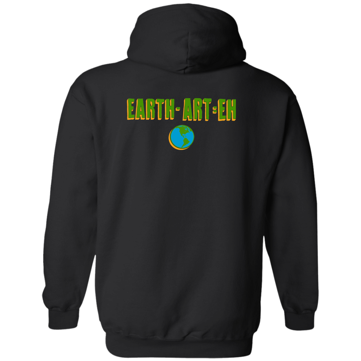 ArtichokeUSA Custom Design. EARTH-ART=EH. Zip Up Hooded Sweatshirt