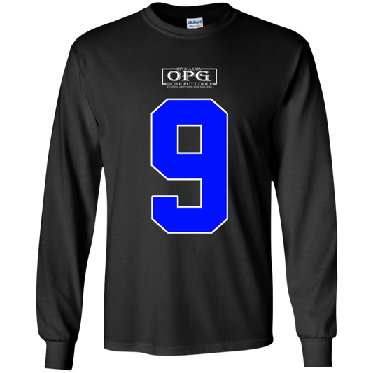 OPG Custom Design #17. Back 9. Youth 100% Cotton LS T-Shirt