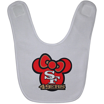 ArtichokeUSA Custom Design #51. Hello 49ers. SF 49ers/Hello Kitty Parody. TV Sports.  BABYBIB Baby Bib