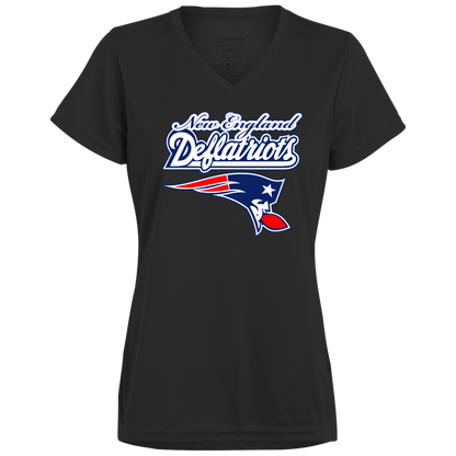 ArtichokeUSA Custom Design. New England Deflatriots. New England Patriots Parody. Ladies’ Moisture-Wicking V-Neck Tee