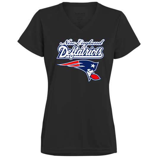 ArtichokeUSA Custom Design. New England Deflatriots. New England Patriots Parody. Ladies’ Moisture-Wicking V-Neck Tee