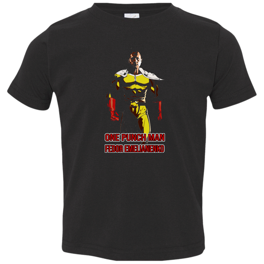ArtichokeUSA Custom Design. One Punch Fedor. Fedor Emelianenko/One Punch Man Fan Art. Toddler Jersey T-Shirt