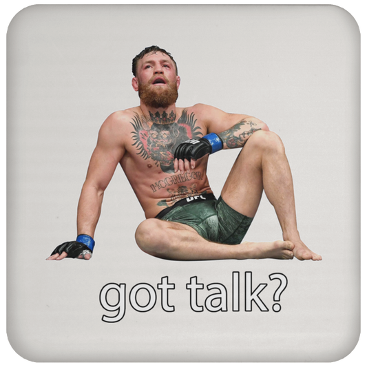 Artichoke Fight Gear Custom Design #12. Got Talk? MMA.  Coaster