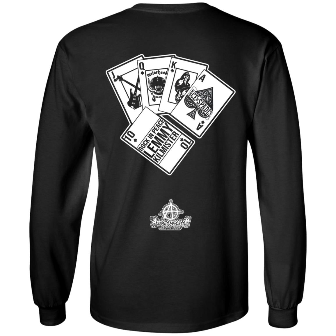 ArtichokeUSA Custom Design. Motorhead's Lemmy Kilmister's Favorite Video Poker Machine. Rock in Peace! Youth LS T-Shirt