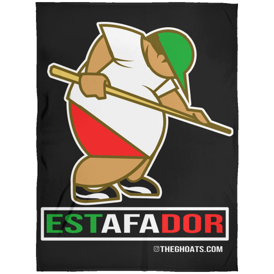 The GHOATS Custom Design. #30 Estafador. (Spanish translation for Male Hustler). Fleece Blanket 60x80