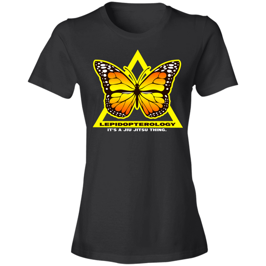 Artichoke Fight Gear Custom Design #7. Lepidopterology: The study of butterflies and moths. Butterfly Guard. It's a Jiu Jitsu Thing. Brazilian Edition. Ladies' 100% combed ringspun cotton