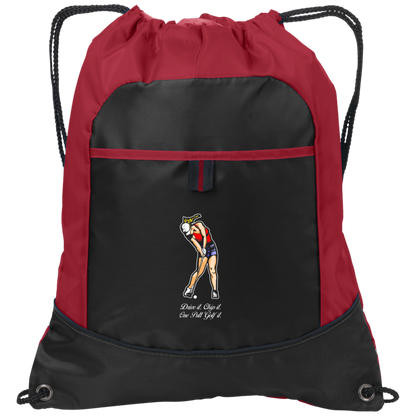 OPG Custom Design #9. Drive it. Chip it. One Putt Golf It. Golf So. Cal. Pocket Cinch Pack