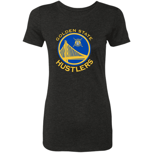 The GHOATS Custom Design. #12 GOLDEN STATE HUSTLERS.	Ladies' Triblend T-Shirt