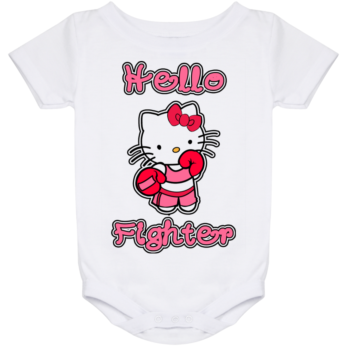 Artichoke Fight Gear Custom Design #11. Hello Fighter. Baby Onesie 24 Month