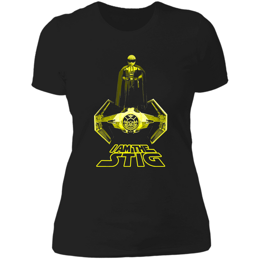 ArtichokeUSA Custom Design. I am the Stig. Vader/ The Stig Fan Art. Ladies' Boyfriend T-Shirt