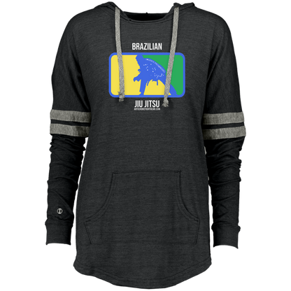 Artichoke Fight Gear Custom Design #13. BJJ, The New National Pastime. Ladies Hooded Low Key Pullover