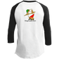 The GHOATS Custom Design. #30 Estafador. (Spanish translation for Male Hustler). Youth 3/4 Raglan Sleeve Shirt