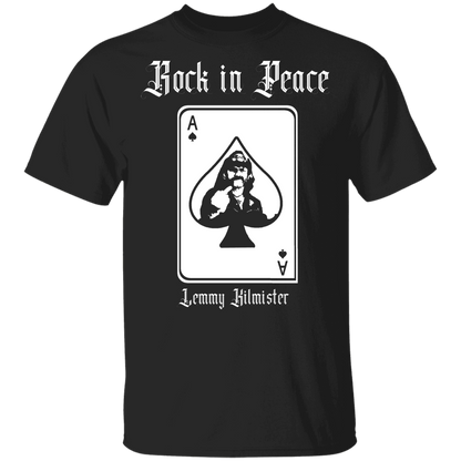 ArtichokeUSA Custom Design. Lemmy Kilmister "Ace of Spades" Tribute Fan Art Version 2 of 2. Youth 5.3 oz 100% Cotton T-Shirt