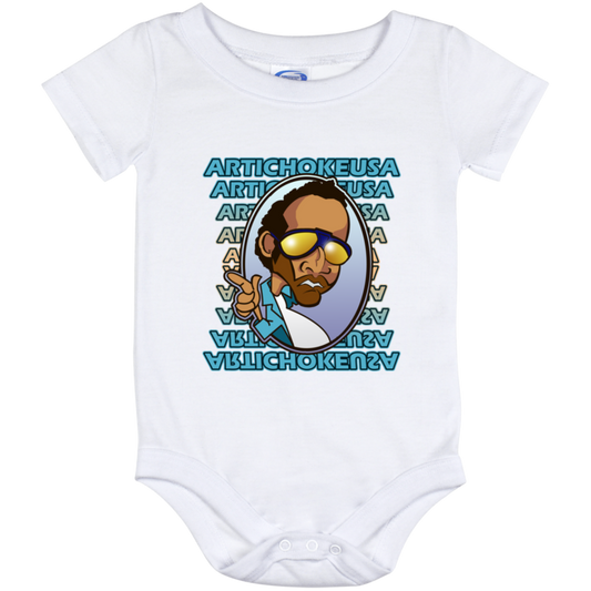 ArtichokeUSA Character and Font design. Let's Create Your Own Team Design Today. My first client Charles. Baby Onesie 12 Month