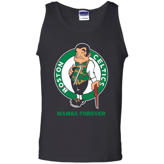 ArtichokeUSA Custom Design. RIP Kobe. Mamba Forever. Celtics / Lakers Fan Art Tribute. Men's 100% Cotton Tank Top