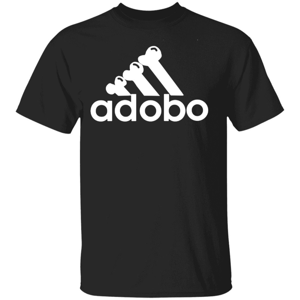ArtichokeUSA Custom Design. Adobo. Adidas Parody. Youth 5.3 oz 100% Cotton T-Shirt